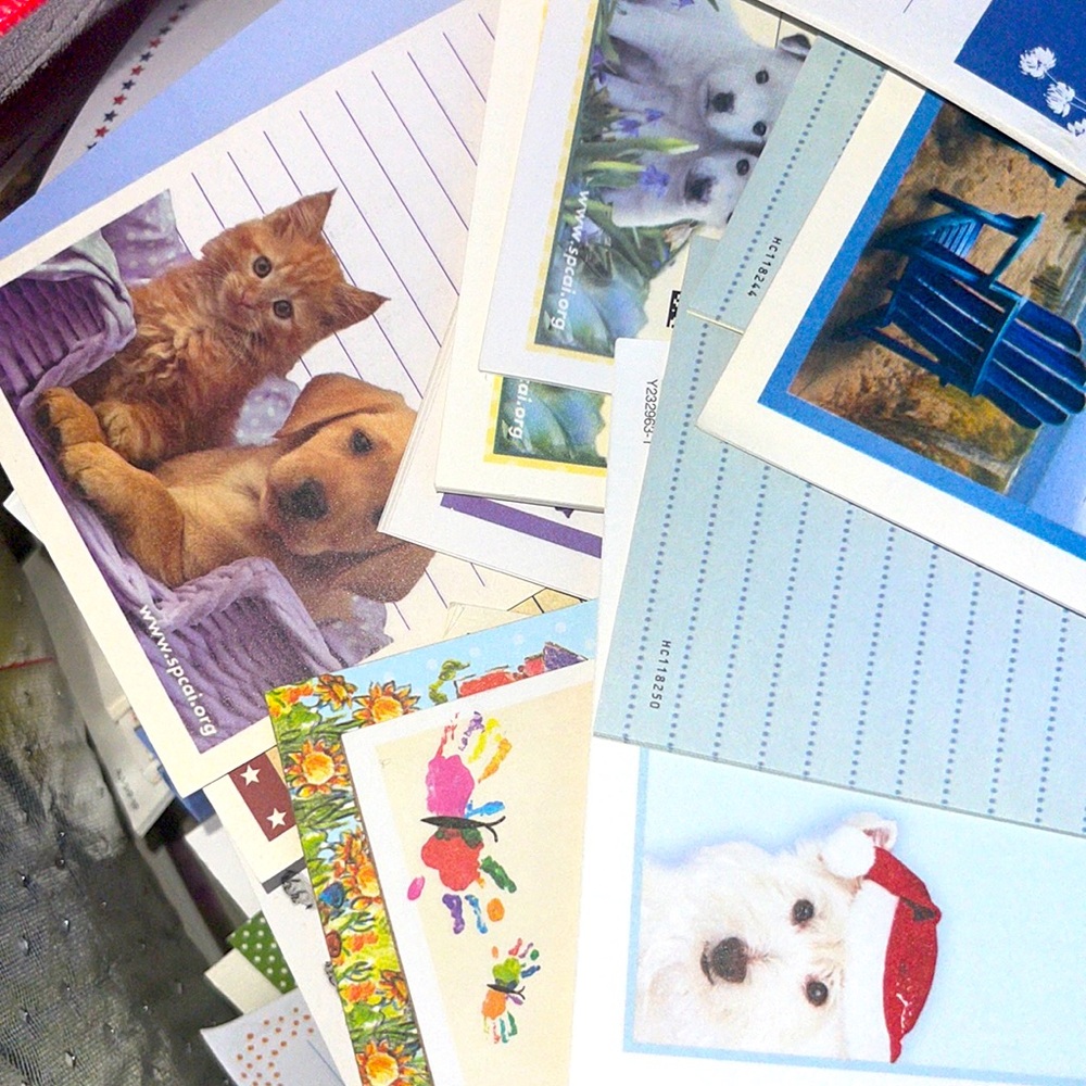 Bundle of 10 random notepads 🦋 🐱 🐶 🇺🇸 🎄